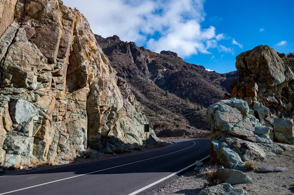 Visiting Teide National Park Tenerife View Volcanic Landscapes Canary Islands — Stock Photo, Image