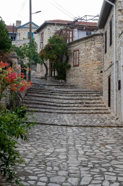 Caminando Pequeñas Montañas Antiguo Pueblo Lefkara Chipre —  Fotos de Stock