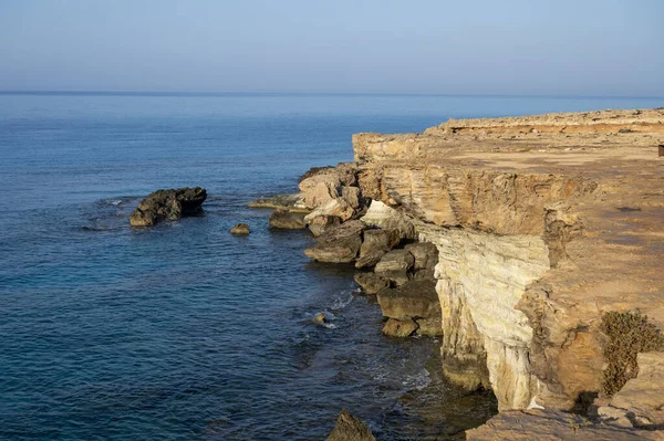 Национальный Парк Мыс Греко Вид Природные Морские Пещеры Бирюзовые Воды — стоковое фото