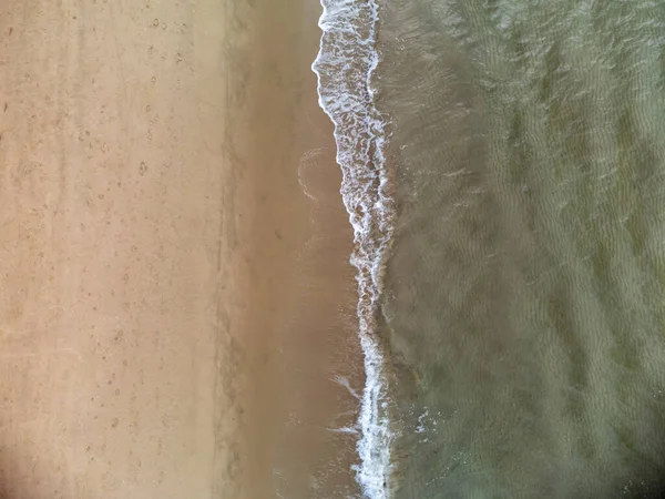 Luftaufnahme Vom Sandstrand Und Der Küste Des Tyrrhenischen Meeres Zwischen — Stockfoto