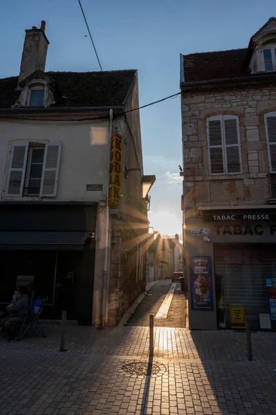 Vue Rue Dans Vieille Ville Nuits Saint Georges Région Bourgogne — Photo