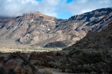 Tenerife 'deki Teide Ulusal Parkı' nın ziyareti ve volkanik manzaralar, Kanarya Adaları, İspanya