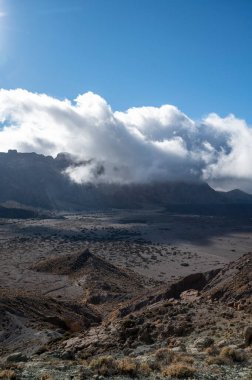 Tenerife 'deki Teide Ulusal Parkı' nın ziyareti ve volkanik manzaralar, Kanarya Adaları, İspanya