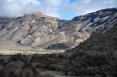 Tenerife 'deki Teide Ulusal Parkı' nın ziyareti ve volkanik manzaralar, Kanarya Adaları, İspanya