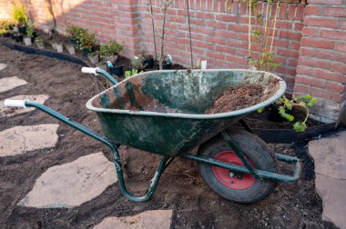 Bahçe yenileme çalışmaları devam ediyor. Baharda ekime hazır yeni yeşil santraller.