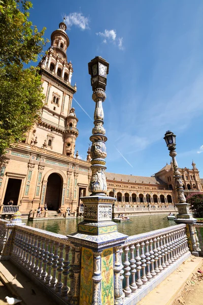 Velha Cidade Histórica Andaluza Sevilha Espanha Vista Sobre Detalhes Arquitetônicos — Fotografia de Stock