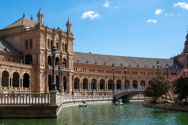 Casco Antiguo Andaluz Sevilla España Vista Sobre Los Detalles Arquitectónicos — Foto de Stock