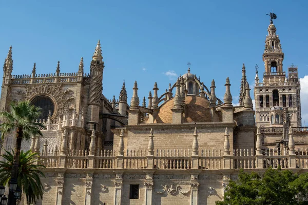 Velha Cidade Histórica Andaluza Sevilha Espanha Vista Sobre Detalhes Arquitetônicos — Fotografia de Stock