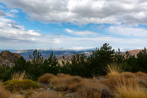 Landskap Nationalparken Sierra Nevada Bergen Nära Malaga Och Granada Andalusien — Stockfoto