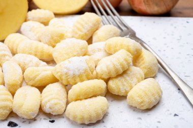 İtalyan mutfağı, taze ev yapımı patatesten yapılmış gnocchi di patata.