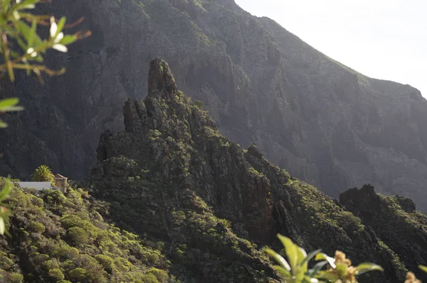 Alcance Montanhas Parque Rural Teno Perto Aldeia Isolada Masca Tenerife — Fotografia de Stock