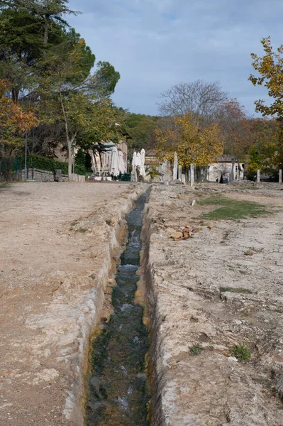 Starověké Horké Termální Prameny Bazén Přírodním Parku Dei Mulini Bagno — Stock fotografie