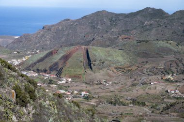 Los Pedregales Dağı, Tenerife kırsalındaki Teno Parkı, Kanarya Adaları, İspanya