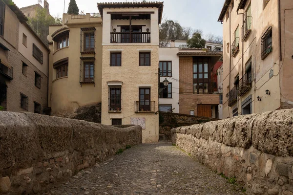Procházky Staré Centrální Části Města Granada Andalusie Španělsko Jaře — Stock fotografie