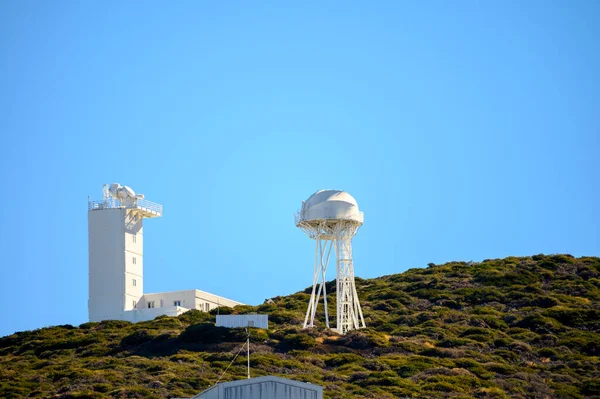 Blick Auf Internationales Weltraumobservatorium Und Teleskope Auf Der Insel Palma — Stockfoto