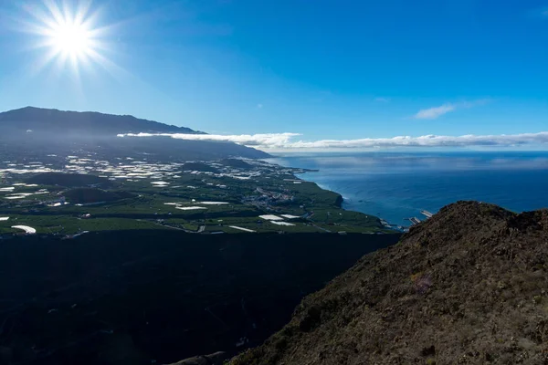 Panoramic Views Palma Island Cumbre Vieja Volcano Eruption Laguna Todoque — ストック写真