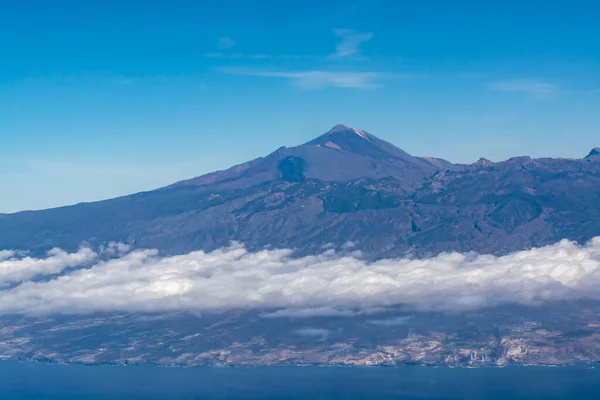 Vista Panoramica Aerea Sull Isola Tenerife Nell Oceano Atlantico Con — Foto Stock