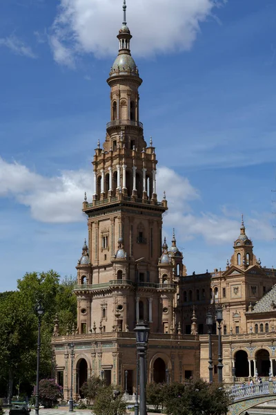 Velha Cidade Histórica Andaluza Sevilha Espanha Vista Sobre Detalhes Arquitetônicos — Fotografia de Stock