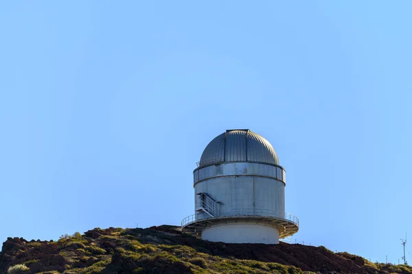 Vista Del Observatorio Espacial Internacional Telescopios Isla Palma Situada Cordillera — Foto de Stock