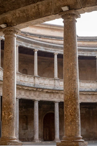 Eski ortaçağ kalesi Alhambra, Granada, Endülüs, İspanya