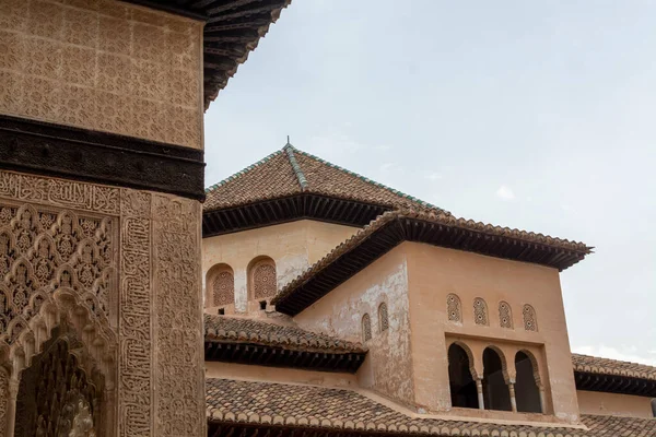 Eski ortaçağ kalesi Alhambra, Granada, Endülüs, İspanya
