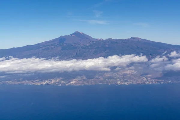 Vista Panoramica Aerea Sull Isola Tenerife Nell Oceano Atlantico Con — Foto Stock
