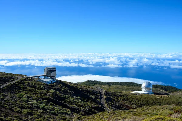 Vista Panorámica Isla Palma Desde Cordillera Más Alta Roque Los — Foto de Stock