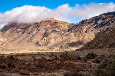 Tenerife 'deki Teide Ulusal Parkı' nın ziyareti ve volkanik manzaralar, Kanarya Adaları, İspanya