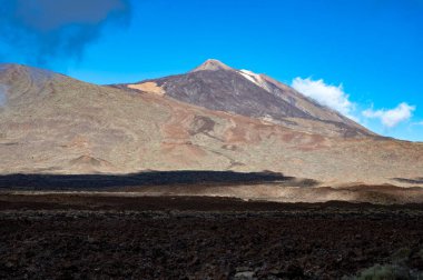 Tenerife 'deki Teide Ulusal Parkı' nın ziyareti ve volkanik manzaralar, Kanarya Adaları, İspanya