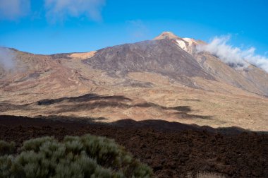 Tenerife 'deki Teide Ulusal Parkı' nın ziyareti ve volkanik manzaralar, Kanarya Adaları, İspanya