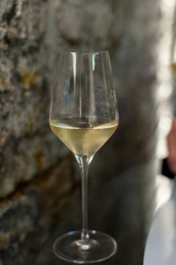 Geleneksel yeraltı mağaralarında üretilen brüt şampanyalı köpüklü şarabın tadına bakmak