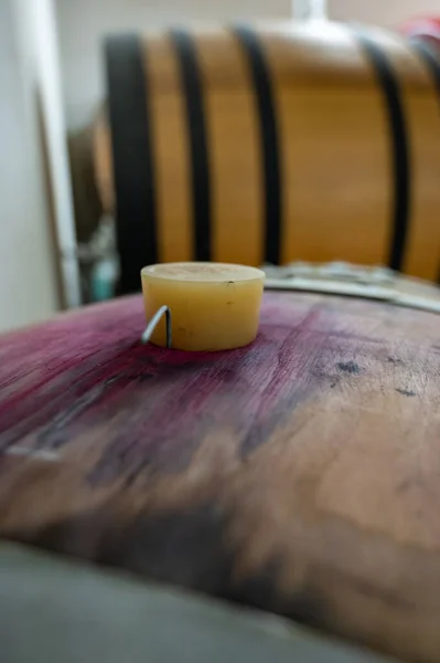 法国南部普罗旺斯生产优质红葡萄酒 玫瑰酒和白葡萄酒的现代设备 — 图库照片