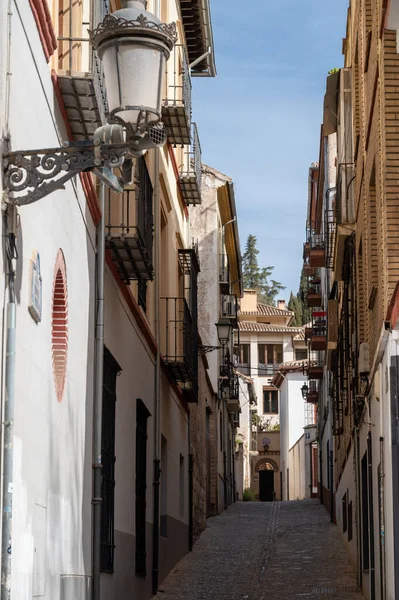 Walking Old Central Part World Heritage City Granada Andalusia Spain — Foto Stock