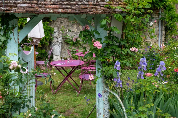Туристическое Направление Одна Самых Красивых Французских Деревень Gerberoy Небольшая Историческая — стоковое фото