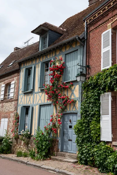 Destino Turístico Uma Das Mais Belas Aldeias Francesas Gerberoy Pequena — Fotografia de Stock