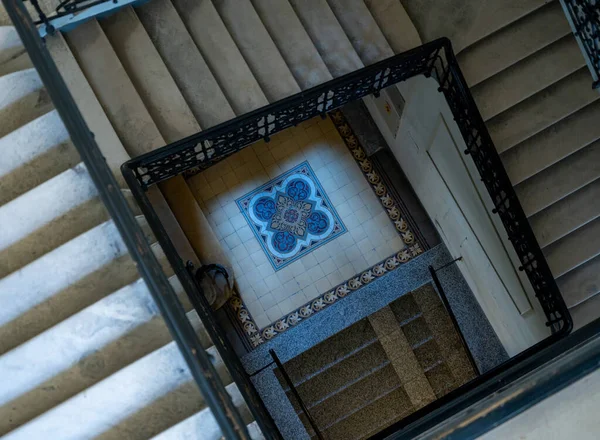 Capital Austria Viena Interior Escalera Art Deco Antiguo Edificio —  Fotos de Stock
