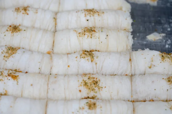 Turkish Arabic Sweet Coconut Dessert Made Filo Pastry Filled Chopped — 스톡 사진