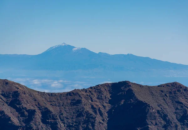 Vista Panoramica Sull Isola Palma Dalla Catena Montuosa Più Alta — Foto Stock