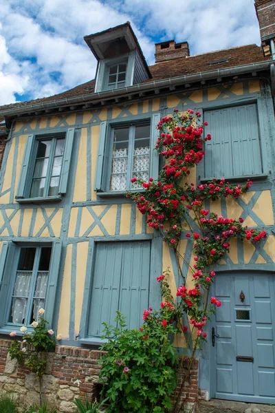 Destinazione Turistica Uno Dei Più Bei Villaggi Francesi Gerberoy Piccolo — Foto Stock