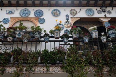 Bahar ayında eski dünya mirası şehri Granada, Endülüs, İspanya 'da yürüyüş