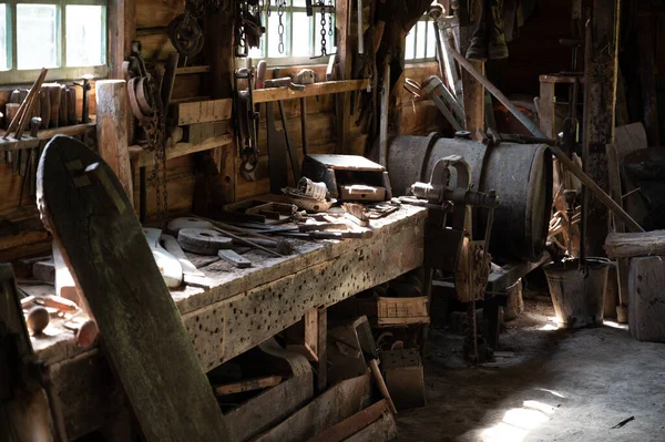 Handmade Quipment Boat Reparation Life Old Fdutchh Isherman Village — 스톡 사진