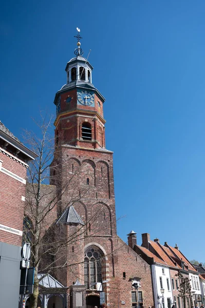 Streets Houses Small Historical Town Buren Gelderland Netherlands Sunny Day — Zdjęcie stockowe