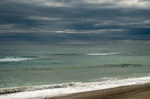 View Beach Coastline Torrox Costa Costa Del Sol Small Touristic — Stock Photo, Image