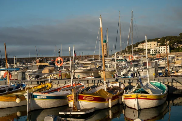 Sunny Day April South France View Old Fisherman Port Boats — Stockfoto