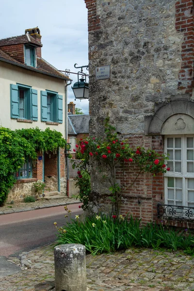 Tourist Destination One Most Beautiful French Villages Gerberoy Small Historical — Stock Photo, Image