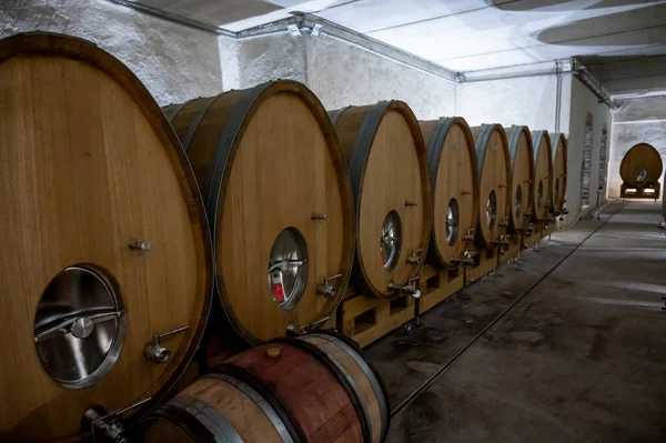 Stages Wine Production Fermentation Bottling Visit Wine Cellars Cote Burgundy — Stock Fotó
