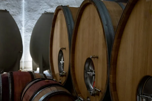 Stages Wine Production Fermentation Bottling Visit Wine Cellars Cote Burgundy — 图库照片