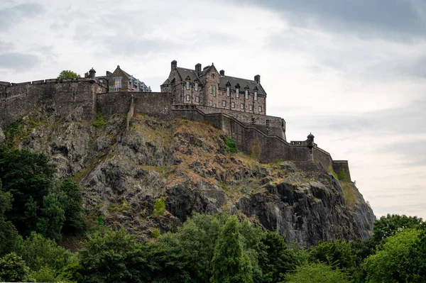 View Princes Street Old Town Castle Edinburgh City View Houses — Stockfoto