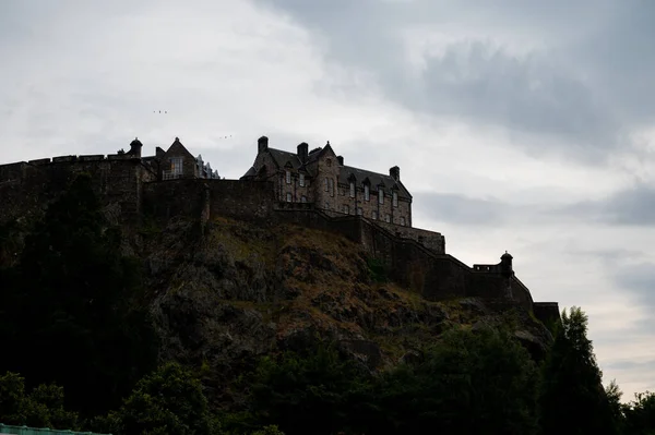 View Princes Street Old Town Castle Edinburgh City View Houses — Stockfoto