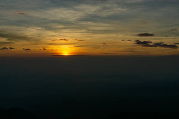 Beauty Sun Rising Top Mountain — Stock Photo, Image